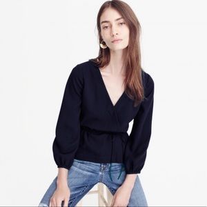 J Crew Drapey Crepe Blouse
